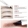 Eyebrow Pen Waterproof Eyebrow Pencil for Professional Makeup Natural Brow 3pcs