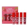Lot de 4 rouges à lèvres liquides avec revêtement velours et antiadhésif, 3 ml, 4 torons 025 C, A 