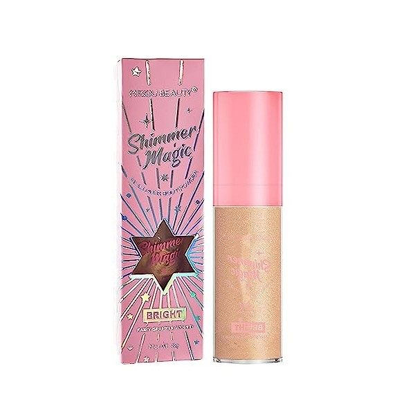 Bâton de poudre surligneur chatoyant, Shimmer Powder Patting Body Glitter Face Highlighter Stick, Cosmétiques tridimensionnel