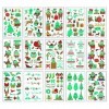 Noël Tatouages Temporaires pour Enfants, 16 Feuilles Fluorescent Brillent Tattoo ephémères pour Fille Garçons Tatouages de N