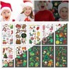 Noël Tatouages Temporaires pour Enfants, 10 Feuilles Brillent dans Le Noir Tattoo Ephémères pour Fille Garçons Noël Tatouage