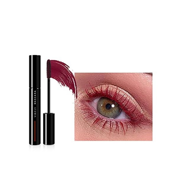 Dinglong 7 Couleurs Mascara Coloré yeux Imperméables maquillage allonger les cils coloré Mascara Multi-couleur pour le Maquil