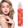 Brillant à lèvres à bille | Lip Glow Oil Aux Saveurs Fruitées - Brillant à lèvres aux fruits transparent, rouge à lèvres liqu