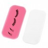 WLLHYF Lot de 2 coussinets en silicone pour extensions de cils rose, transparent 