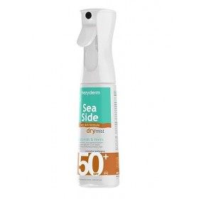 FREZYDERM Sea Side Brume Solaire Sèche Intégrale SPF 50 Spray Visage et Corps Adultes, Enfants - Spray Crème Barrière Résista