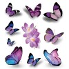 Colorées Papillon Faux Tattoos Éphémères Étanches, Imperméable À Leau Faux Tatouage, pour Femmes Filles Corps Bras Poitrine 