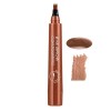 Aturmc Stylo à Sourcils 4 Points Micro-Fourchette Crayon à Sourcils Durable éTanche RéSistant Taches Facile à Enlever Maquill