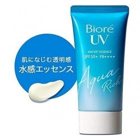 Biore Sarasara UV Aqua Rich Watery Essence Sunscreen SPF50+ PA+++ 50g Pack of 2 