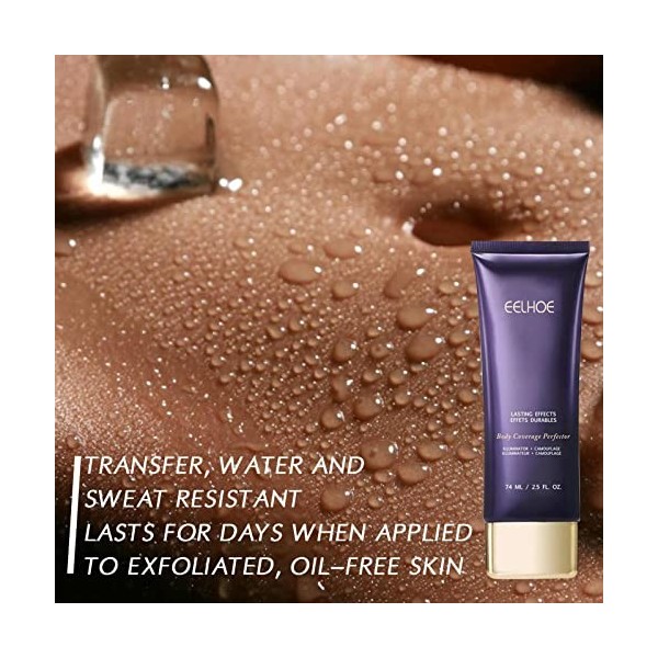 Correcteur imperméable | 2.5 Oz Waterproof Skin Perfecting Body Concealer pour femme | Crème réparatrice hydratante pour des 