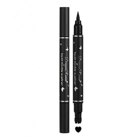 2 In1 Eyeliner 4 Styles Tampon Rouge Bleu Liquide Eyeliner Stylo Eye Liner Sec Maquillage Imperméable La Crayon Double Extrém