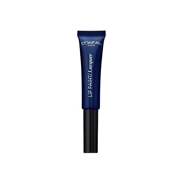 LOréal Paris Make Up Designer Inalliable Vampies Rouge à Lèvres Lacquer 109 Bleu foncé - Lot de 2