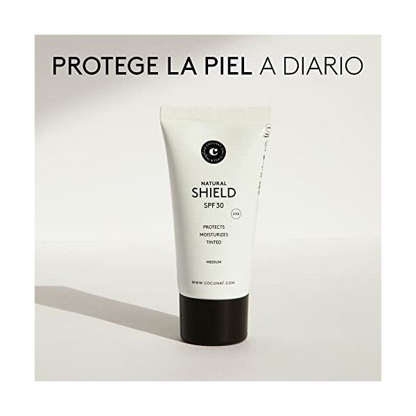 COCUNAT | Crème solaire teintée SPF 30 | Protection solaire 2 en 1 effet maquillage | Effet bonne mine | Texture légère | Aci