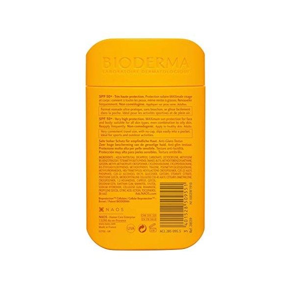 PHOTODERM MAX Aquafluide Pocket SPF 50+ 30ml |Très haute protection quotidienne anti-brillance – Plaisir et facilité dapplic