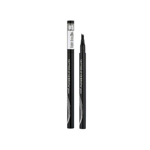 Stylo à sourcils multi-fourchettes,Crayons de contour des sourcils portables avec 4 embouts | Fournitures quotidiennes de maq