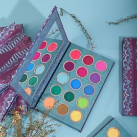 à paupières rétro de 15 couleurs avec maquillage de scène perlé, facile à et pas facile à enlever le maquillage Talc Coiffure