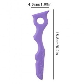 1 Pc Règle de Beauté en Silicone, 5 en 1 Aide au Maquillage, Pochoir Eyeliner Yeux Réutilisable, Pochoir Maquillage Convient 