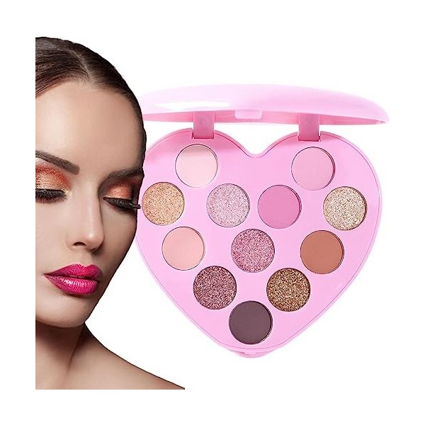 Palette de maquillage à paillettes mates - Palette de maquillage à paillettes mates - Ombres à paupières de maquillage de cou