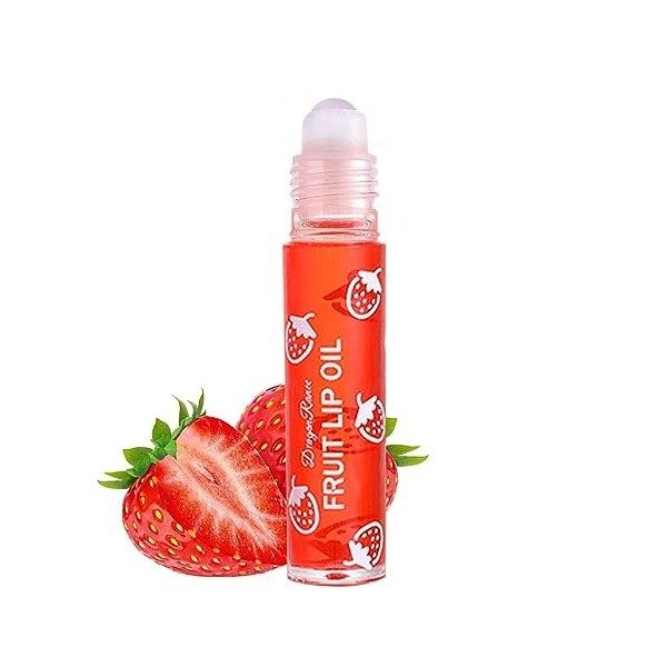 Fruit Roll On Lip Gloss | rouleaux brillant à lèvres aux fruits avec 12 saveurs fruitées - Brillant à lèvres aux fruits trans