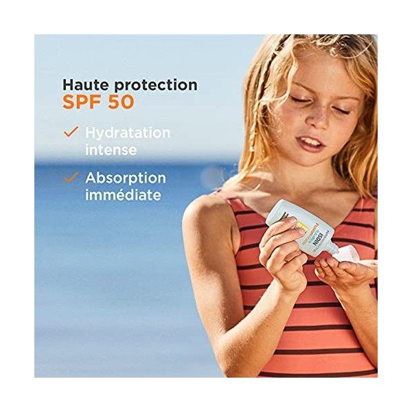 ISDIN Fusion Water Pediatrics SPF 50 Photoprotecteur | Hydratation intense | Absorption immédiate | Nirrite pas les yeux | C
