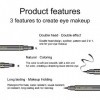 Eyeliner Tampon,Eye Liner,Eye Liner Tampon,Tampon Eye Liner Noir,Eye Liner Stamp,2PCS Tampon Eye-liner Imperméable Double Fac