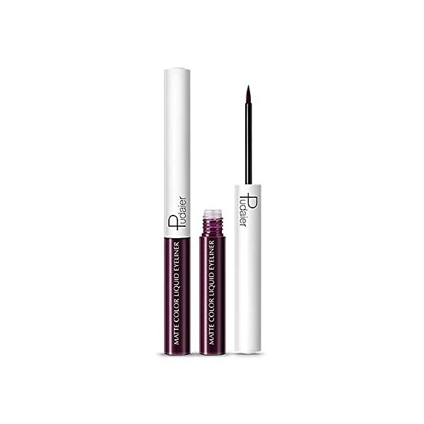 Eyeliner Liquide, Sye-liner, Eye-liner liquide 1pc Matte Coloré Étanche à Oil imperméable à loiseau pigmenté longue durée du