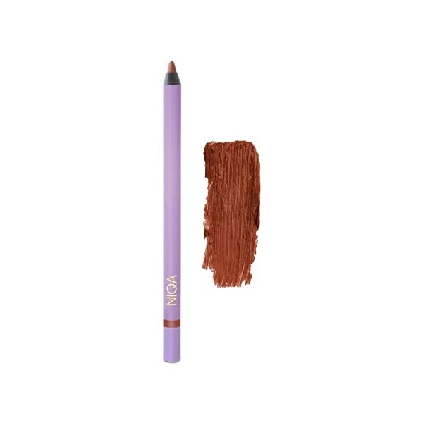 NIQA COSMETICS Crayon contour des lèvres de couleur caramel pour des contours précis, des lèvres pleines et une forte opacité