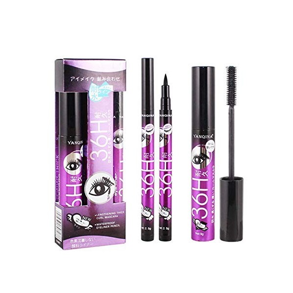 Hamaio Mascara Waterproof - Mascara Volume - Cils Volumineux, Ongue DuréE - Mascara Cils en Soie 4D - Allongeant Durable Tout