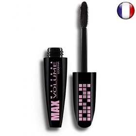 Mascara Max Volume Noir Allongeant Recourbant Grosse brosse Silicone Sans paquet
