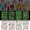 ACWOO Tatouages temporaires pour Enfants, 30PCS Etanche Tatouage Ephémère Petit Monstre Kit Tatoo, Regarder Tatouage Enfant, 