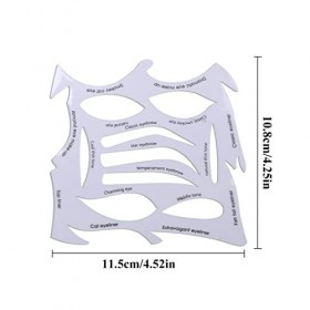 1 Pièce Sourcils Maquillage Des Yeux Fard À Paupières Eyeliner Maquillage Outil Réutilisable Stencil Set