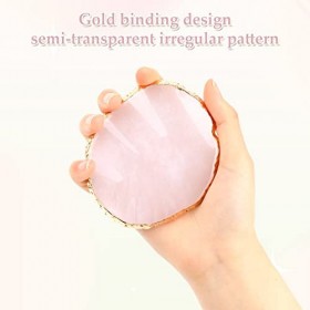 Palette de vernis à ongles en résine - Palette de mélange - Bord doré - Plaque de maquillage - Tableau daffichage pour nail 