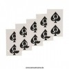 10 x Mini Reine de pique Logo Tattoo - Tatouage Hotwife - Mini Queen of Spades Tattoo 10 