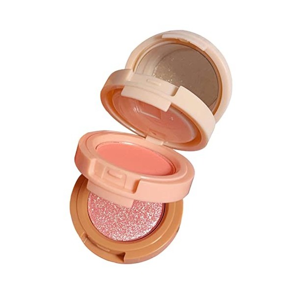 blush | Maquillage fard à joues 3 couleurs | Kit cadeau maquillage pour femmes avec fards à joues, mattes et reflets multicou