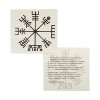 Tattoodrucker 5 x Vikings Compass Tatouage - Vegvísir - Boussole Celtique - Symbole de Protection Mystique 5 