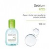 BIODERMA SÉBIUM H2O 100ml | Nettoyante et démaquillante – Purifie en douceur | Peaux mixtes, grasses ou à imperfections