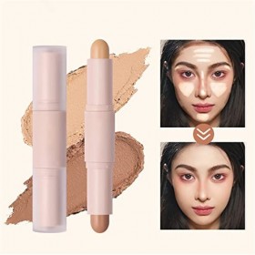 Color Dual Stick Highlight Bronzer Stick Kit de bâtons imperméables de longue durée pour le maquillage du visage de la peau P