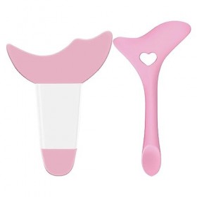 OTAIVE Modèle Eyeliner, 2pcs Silicone Eyeliner applicateur Outil réutilisable Portable Multifonction Eyeliner modèle Dessin A