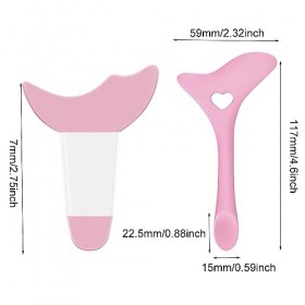 OTAIVE Modèle Eyeliner, 2pcs Silicone Eyeliner applicateur Outil réutilisable Portable Multifonction Eyeliner modèle Dessin A