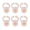 Tasses de bague dapprovisionnement de 3 types 100 pièces tasse danneau dencre de tatouage semi-permanente de Silicone pour