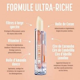 BELWEDER - 2 x Baumes à Lèvres Protection Solaire SPF20 à la Vitamine E - Protecteur, Apaisant, Régénérant - Idéal Mer et Mon