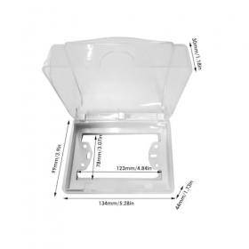 Calakono Couvercle étanche pour Prise de Type 118, Couvercle de Prise électrique, Couvercle de Prise pour projets de rénovati