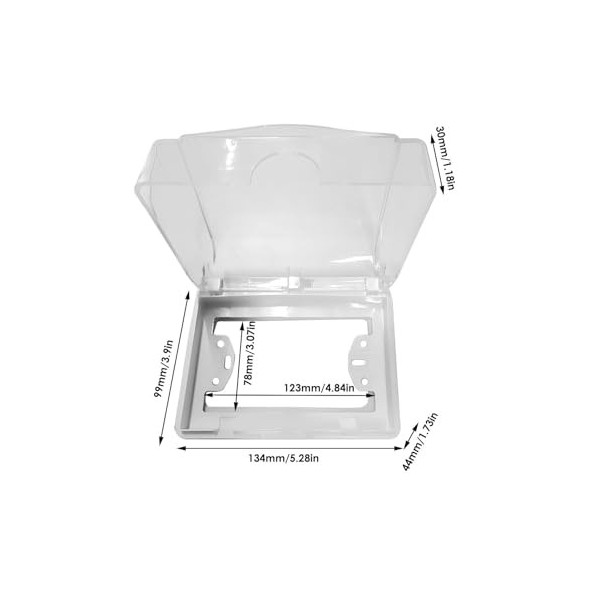 Calakono Couvercle étanche pour Prise de Type 118, Couvercle de Prise électrique, Couvercle de Prise pour projets de rénovati