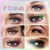 cobee Faux Cils Colorés, 7 Paires Arc en Ciel Fluffy Eye Lashes Wispy Mink Lashes Faux Cils Aspect Naturel Cat Eye Lashes pou