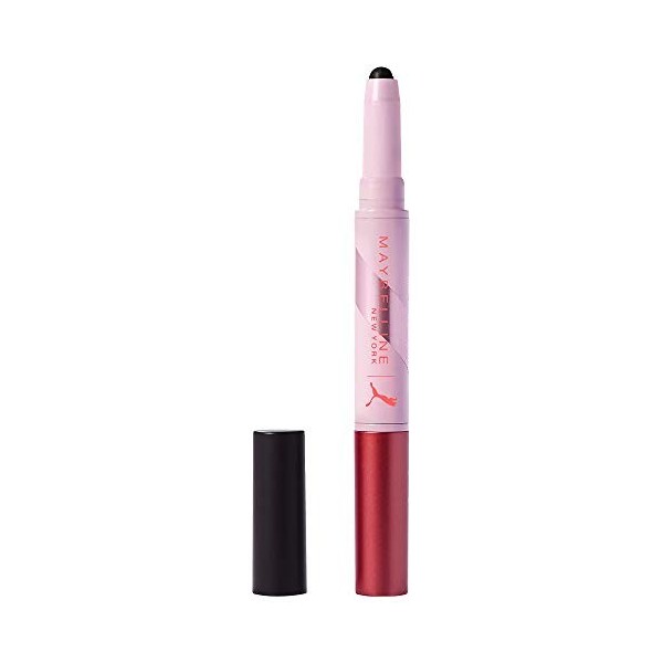 MAYBELLINE New York ombretto Stick Doppio utilizzo Matte e metalizzato Collezione Puma in edizione limitata, Metallique Eye P