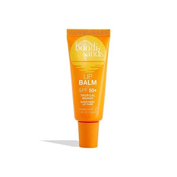 Bondi Sands - Lip Balm SPF 50+ Tropical Mango - Soin hydratant pour les lèvres SPF 50 pour une protection solaire complète, 1