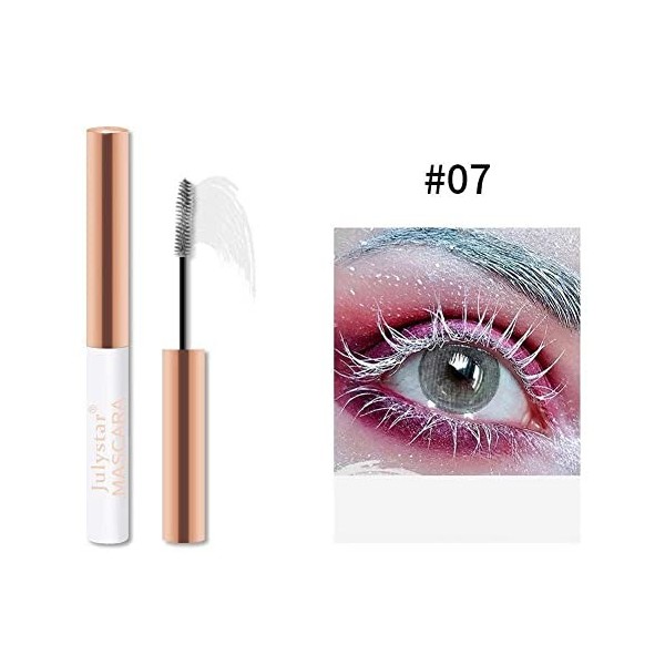 Mascara à boucler imperméable 4D en fibre de soie pour cils épais et Mascara S5W7 Slim Allongement Curling Couleur Comestics