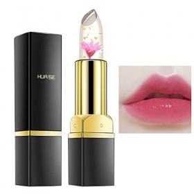 Rouge à lèvres Crystal Flower Jelly,Rouge à lèvres magique changeant de couleur cristal | Rouge à lèvres longue durée avec fl