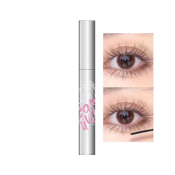 Mascara Allongant Noir,Mascara imperméable Sky High | Extensions de cils liquides anti-taches, maquillage des yeux résistant 