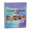 12pcs Eyeliner Stencil Eyeshadow Stencil, Eye Make Up Stencil Eyeliner Stencil Sticker Cat Eyes Make Up Tool Eyes Winged Eyel