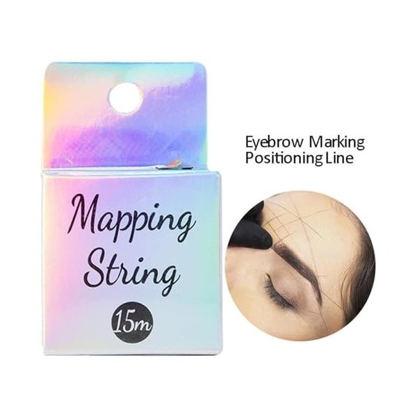 Crazyview Microblading Mapping String pré-encré pour sourcils 20 m